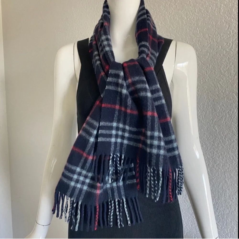 Burberry check cashmere scarf